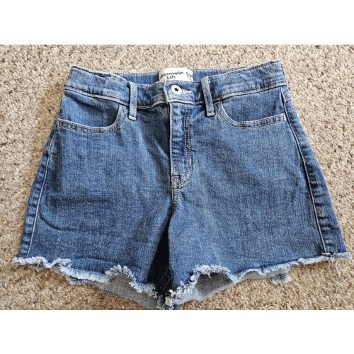 ABERCROMBIE KIDS Frayed Hem Denim Shorts Girls Size 13-14