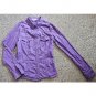 DELIA*S Purple Snap Front Shirt Ladies SMALL Pockets