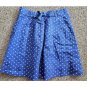 J CREW Fully Lined Blue Polka Dot Linen Skirt Ladies Size 2