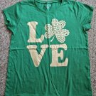 THE CHILDREN’S PLACE Green Short Sleeved LOVE Top Girls Size 14