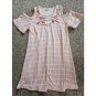BTWEEN Pink Striped Open Shoulder Short Sleeved Dress Girls Size 10