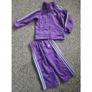 ADIDAS Purple Jacket and Bottoms Jogging Pant Set Girls 12 months