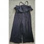 ZUNIE Black Spaghetti Strap Capri Length Romper Jumpsuit Girls Size 10