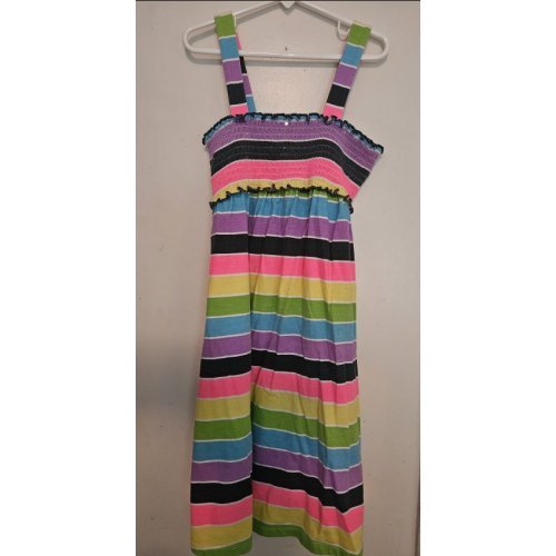 JUSTICE Smocked Striped Sundress Girls Size 8