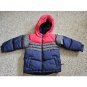 ROTHSCHILD Blue and Red Hooded Winter Parka Jacket Boys Size 3T