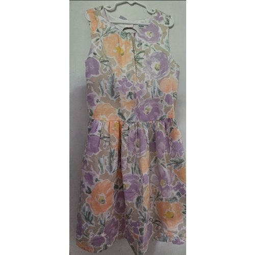 CARTER&acirc;��S Fully Lined Tropical Floral Print Sleeveless Dress Girls Size 14