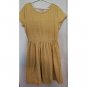 CAT & JACK Yellow Heart Print Short Sleeved Dress Girls Size 10-12