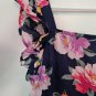 CARTERâ��S Navy Blue Tropical Floral Print Sundress Girls Size 14