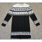 NEW Black and White Holiday Print CHILDREN’S PLACE Knit Dress Girls Size 14