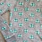CAT & JACK Soft Plush Gray Green Heart Print Pullover Top Girls Size 14-16