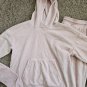 ALL IN MOTION Pink Velour Hooded Pant Set Girls Size 14-16 Thumbholes