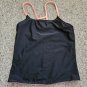 SO Reversible Peach And Black Tank Top Bathing Suit Top Girls Size 14 NEW