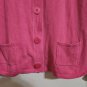 TALBOTâ��S Pink Long Sleeved Cardigan Top Ladies Petites XLarge Vintage