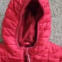 CAT & JACK Red Hooded Quilted Fleece Lined Winter Parka Boys Size 12 months