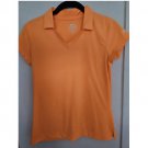 SLAZENGER Peach Dri Fit Short Sleeved Polo Golf Shirt Girls L Size 10-12