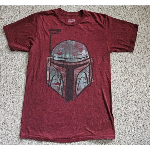 STAR WARS Maroon Storm Trooper Short Sleeved Tee Mens MEDIUM 38-40