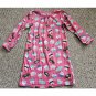CARTER’S Pink Cupcake and Donut Print Long Sleeved Nightgown Girls 4-5