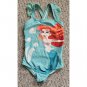 HANNA ANDERSSON Disney Blue ARIEL One Piece Bathing Suit Girls 90 Size 3