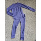 Purple LL BEAN Long Sleeved Thermal Base Layer Pajamas Girls Size 6X - 7