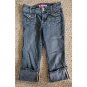 GLO Cuffed Capri Length Stretch Denim Jeans Girls Size 12