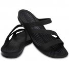 CROCS Black Swiftwater Sandal Lightweight Sporty Sandals Ladies Size 11 NEW