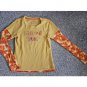 THE CHILDREN’S PLACE Yellow Orange Waffle Weave Long Sleeved Top Girls Size 14