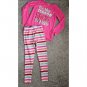 SLEEP ON IT Pink Tis The Season Fleece Pajama Set Girls Size 10-12