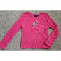 XHILARATION Pink Sequined Flower Long Sleeved Top Girls Size 7-8