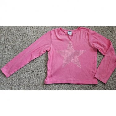 OLD NAVY Pink Star Long Sleeved Top Girls Size 8