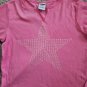 OLD NAVY Pink Star Long Sleeved Top Girls Size 8