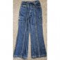R.V.T. SERVE PIPING HOT Cargo Denim Jeans Bootleg Girls Size 8