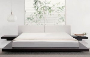 Kaze Low Profile Modern Platform Bed