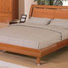 Edda Modern Platform bed in Cherry finish