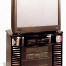 Agatha Black corner TV stand