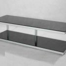 Batista Elegant Black Glass TV stand