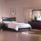 Romeo modern cappuccino finish bedroom set