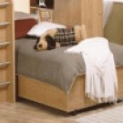 Chestnut Single Modern Platform Bed