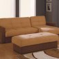 GF-F017 // Modern Microfiber Sectional With Storage Compartments