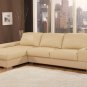 CR-VE  //  New York High Quality Cream Leather Sectional