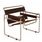 Jericho Brown Leather Accent Chair