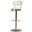 Achilla White Adjustable Barstool
