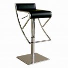 Adjustable Black Leather Bar stool