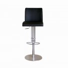 Marcus Black Leather Bar Stool