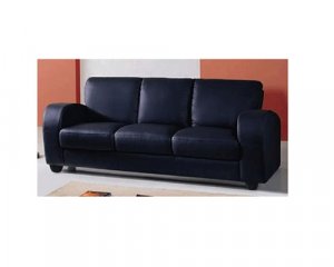 Regal Leather Sofa Black