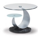 Glass Occasional End Table