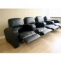 wsi-HT638 // Row of 4 - Showtime Theatre Sectional - Black