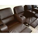 wsi- HT638 // Row of 4 - Showtime Theatre Sectional - Brown