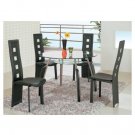 Bross Black Modern Dining Set