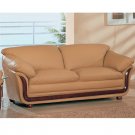 Fashionable '682' Cappuccino Leather Sofa