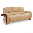 Stylish Tan or Beige Leather Sofa 705